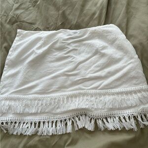White tassle skirt